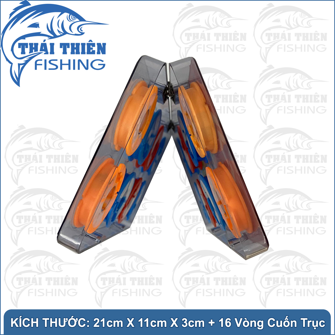 Hộp Đựng Trục Cuốn Thẻo Câu Đài 16 Vòng Silicone