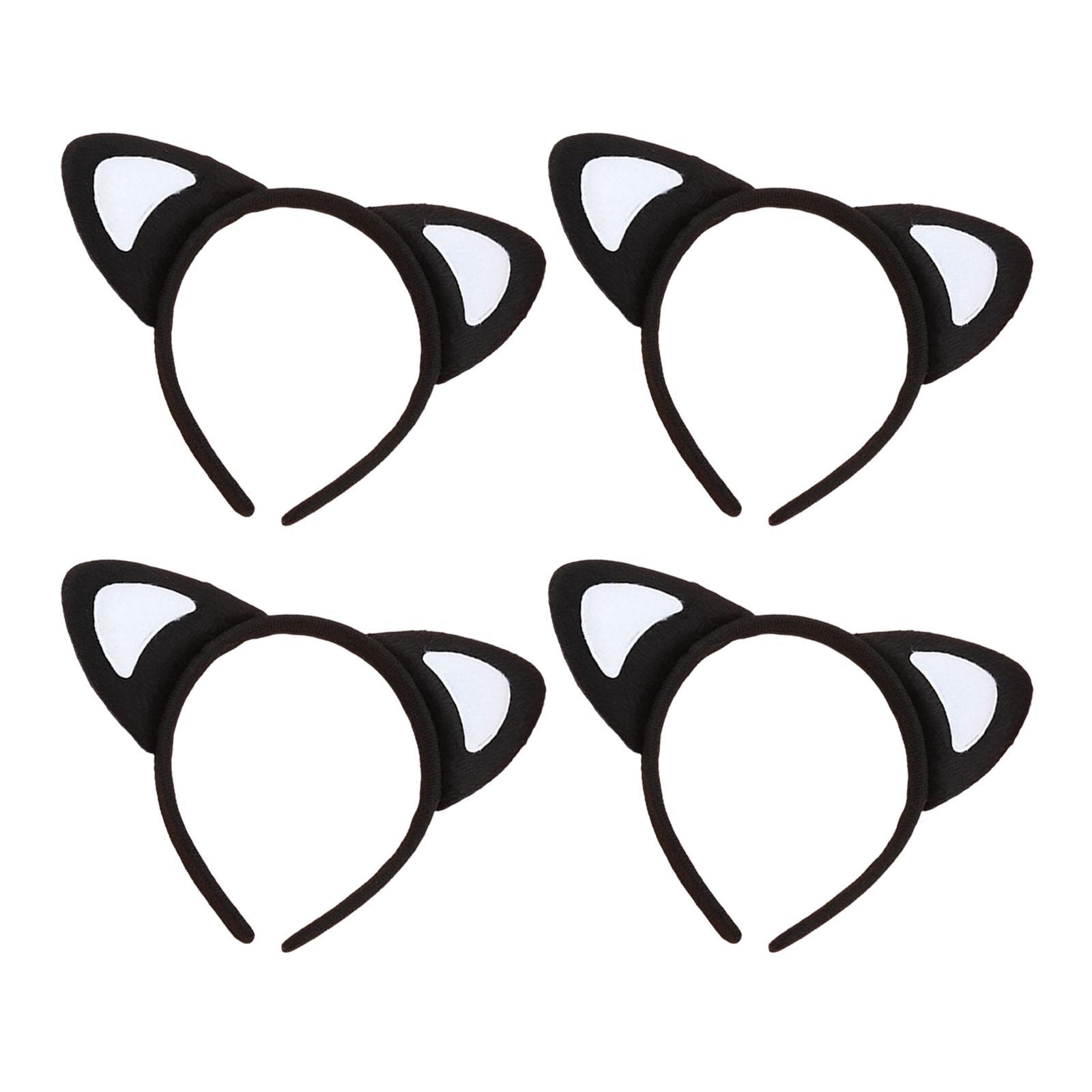 4 Pieces  Headband, Lovely ,  Hairbands Plush Headpiece Headwear Girl Headband for Masquerade Photo Prop Girls