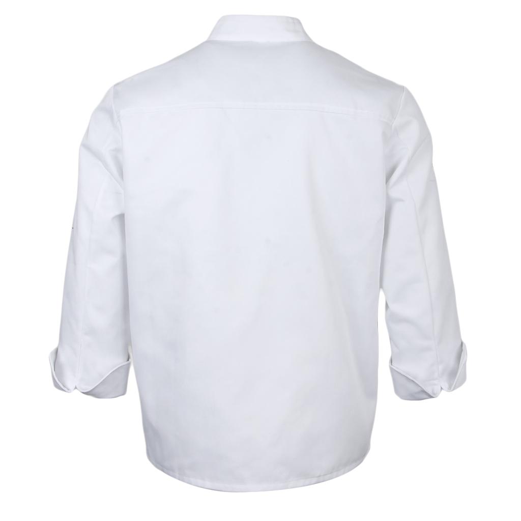 Women Men’s Chef Jacket Kitchen Uniform Food Service Waiters' Work Clothes