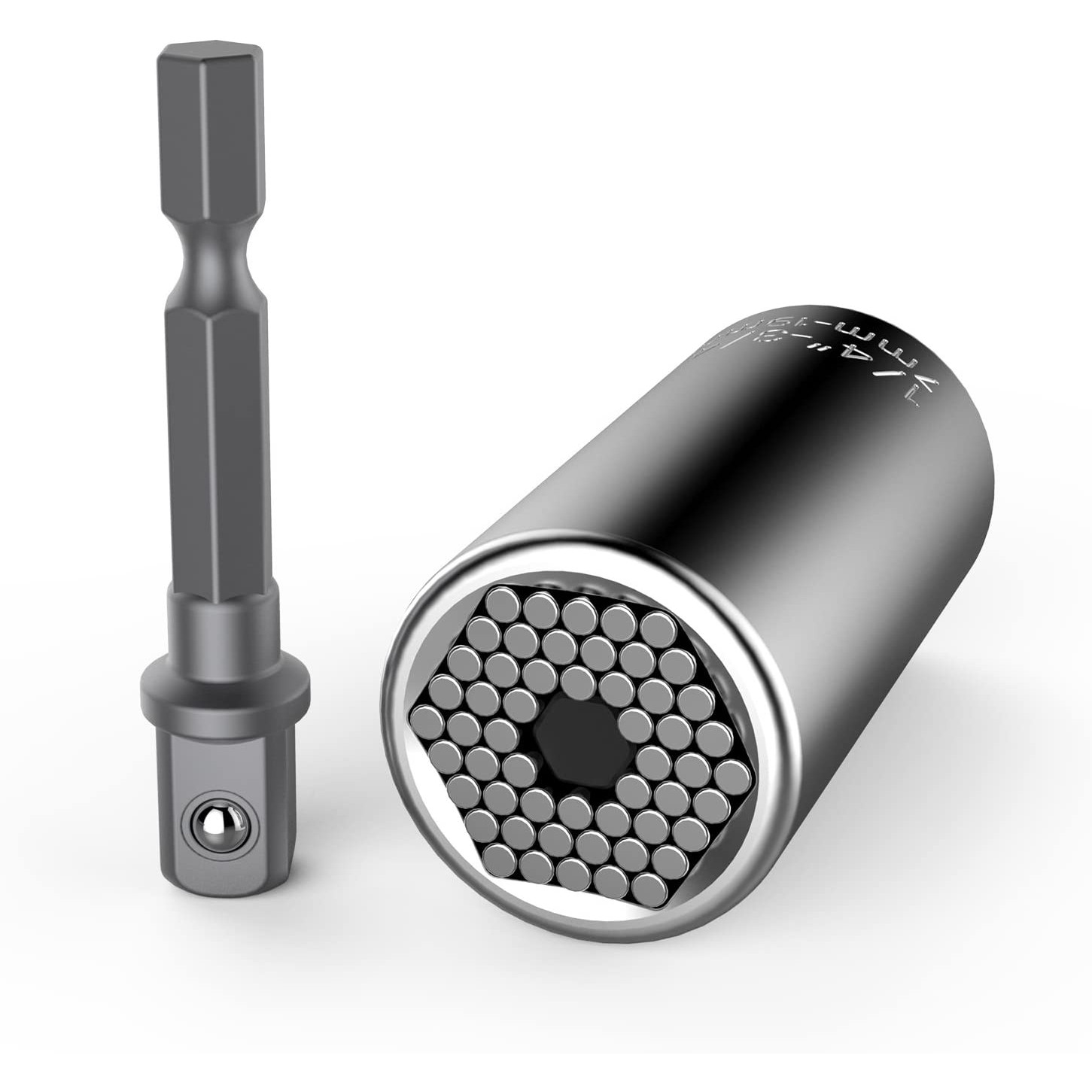 Ổ cờ lê đa năng 7mm - 19mm vặn vít gắn vào máy khoan 2 cạnh, 3 cạnh, 4 cạnh, 5 cạnh, 8 cạnh, lục giác phù hợp mọi hình dạng đầu vít