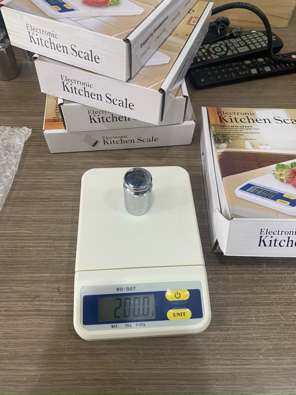 Cân điện tử B07 3kg  dùng trong nhà bếp