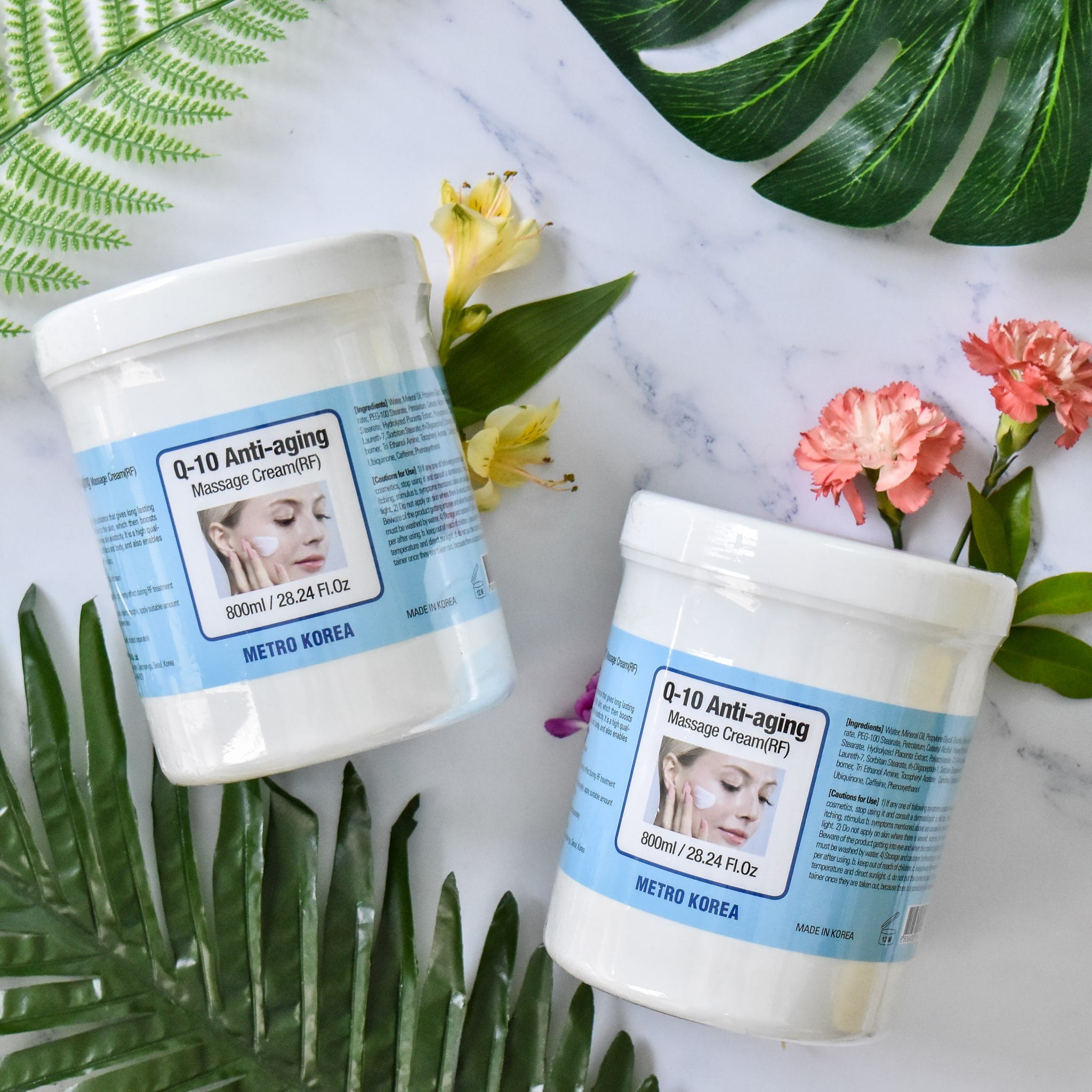 Kem Massage Mặt Và Body Cho Spa Hàn Quốc, Kem Massage RF Q10 Anti - Aging 800ml - Nâng Cơ, Xóa Nhăn