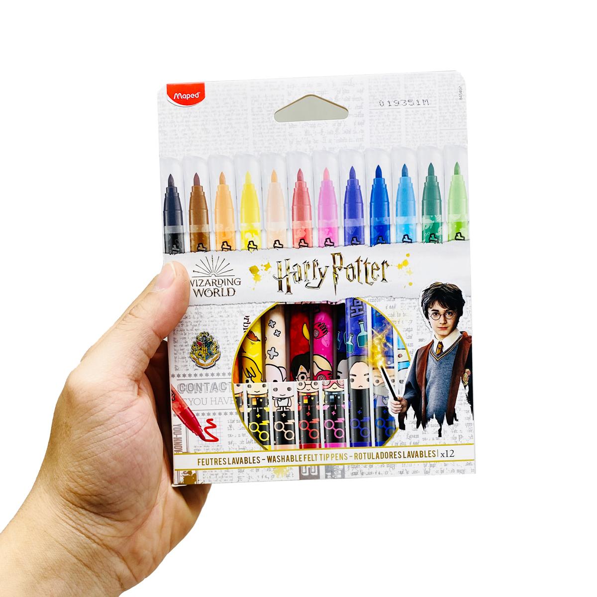 Vỉ 12 Bút Lông Màu Harry Potter - Maped