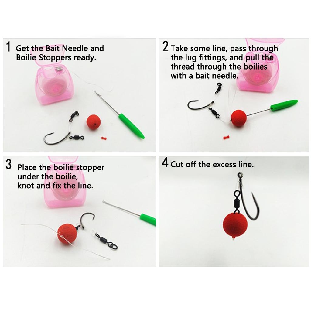 2pcs 50m Boilies Bait Floss D-Rig Chod Rig Bait Holder Screw Connect  Ups