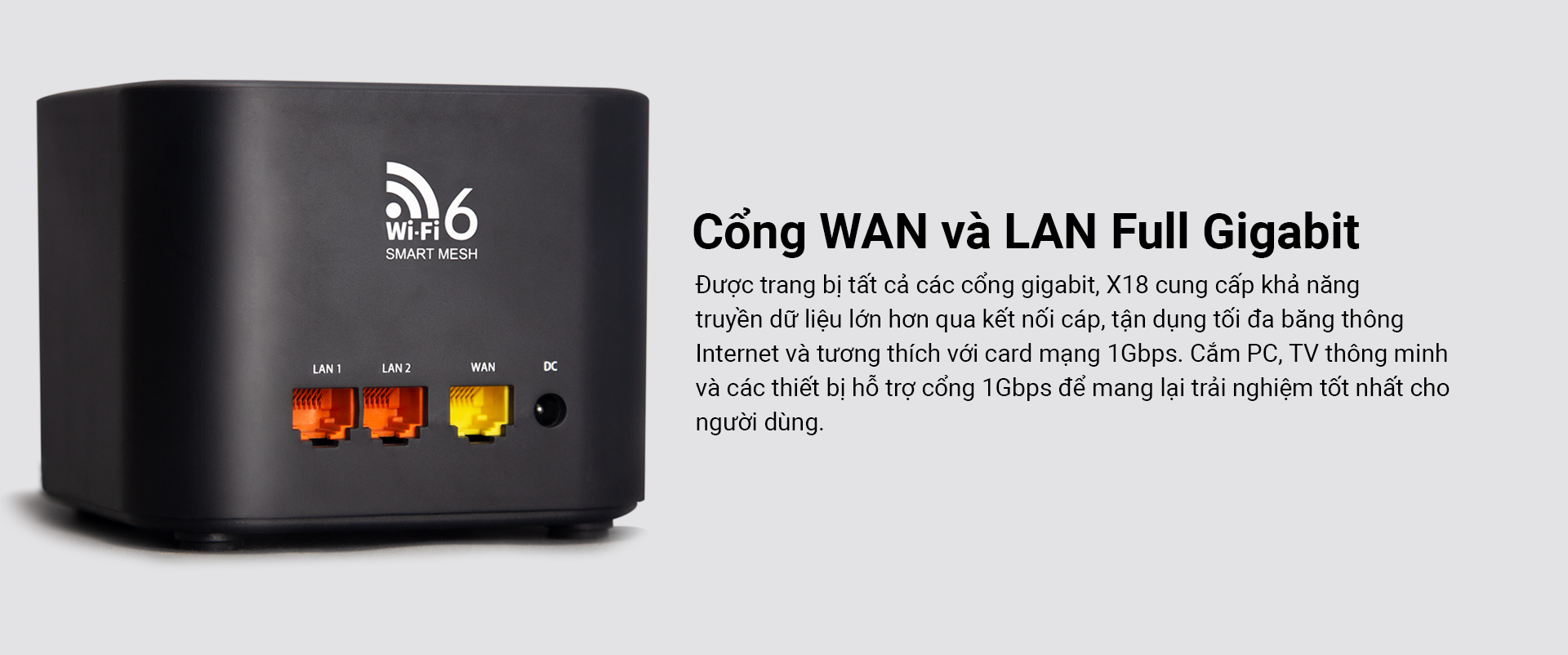 Router Wi-Fi Mesh thế hệ thứ 6 AX1800-X18 HÀNG CHÍNH HÃNG TOTOLINK