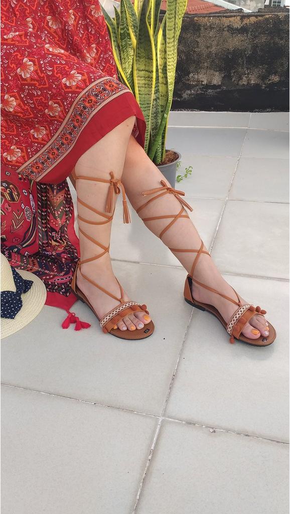 Giày Sandal Phong Cách Boho