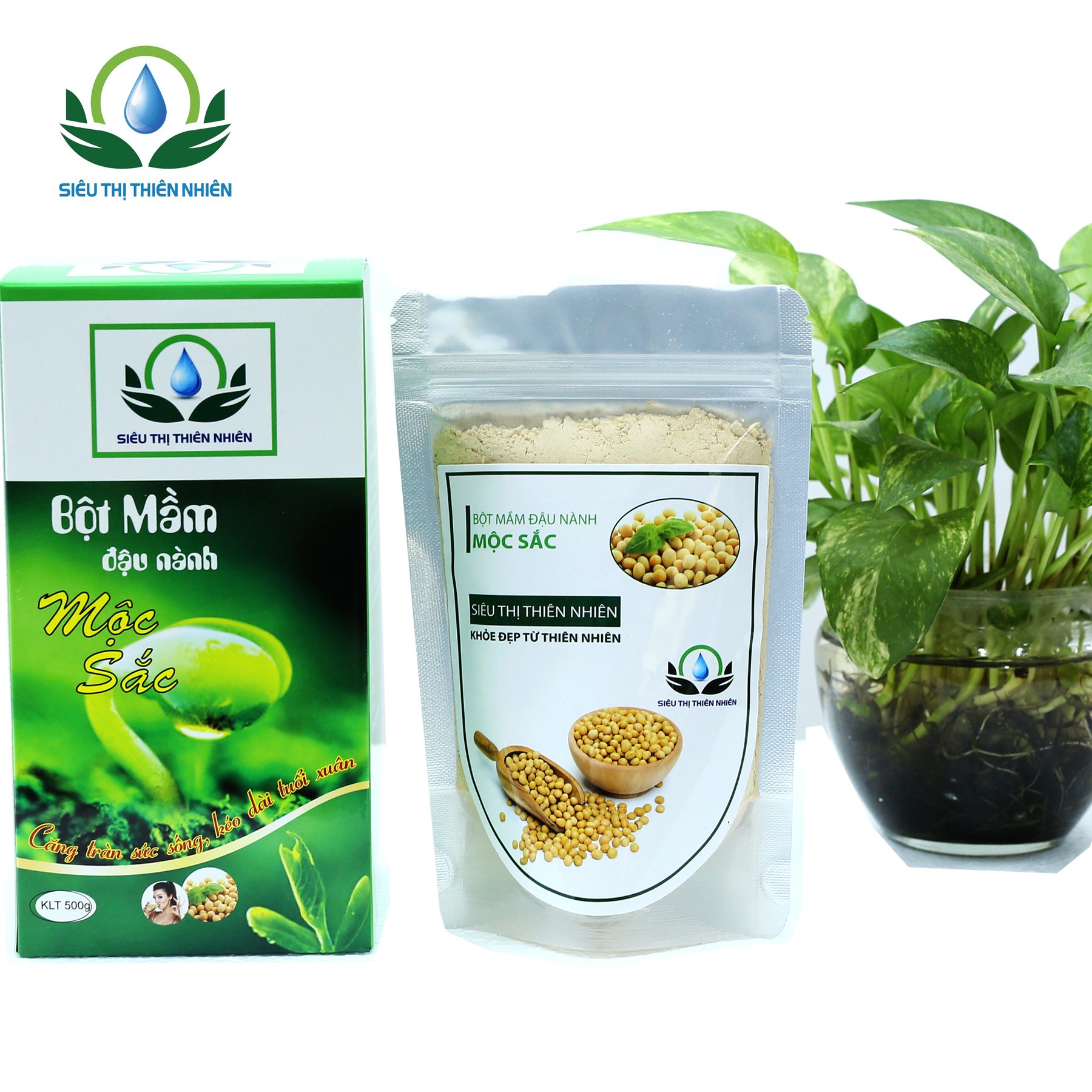 Đặc Sản Tam Đảo - Bột Mầm Đậu Nành Mộc Sắc 200g Làm đẹp da, giảm căng thẳng mất ngủ - OCOP 4 SAO