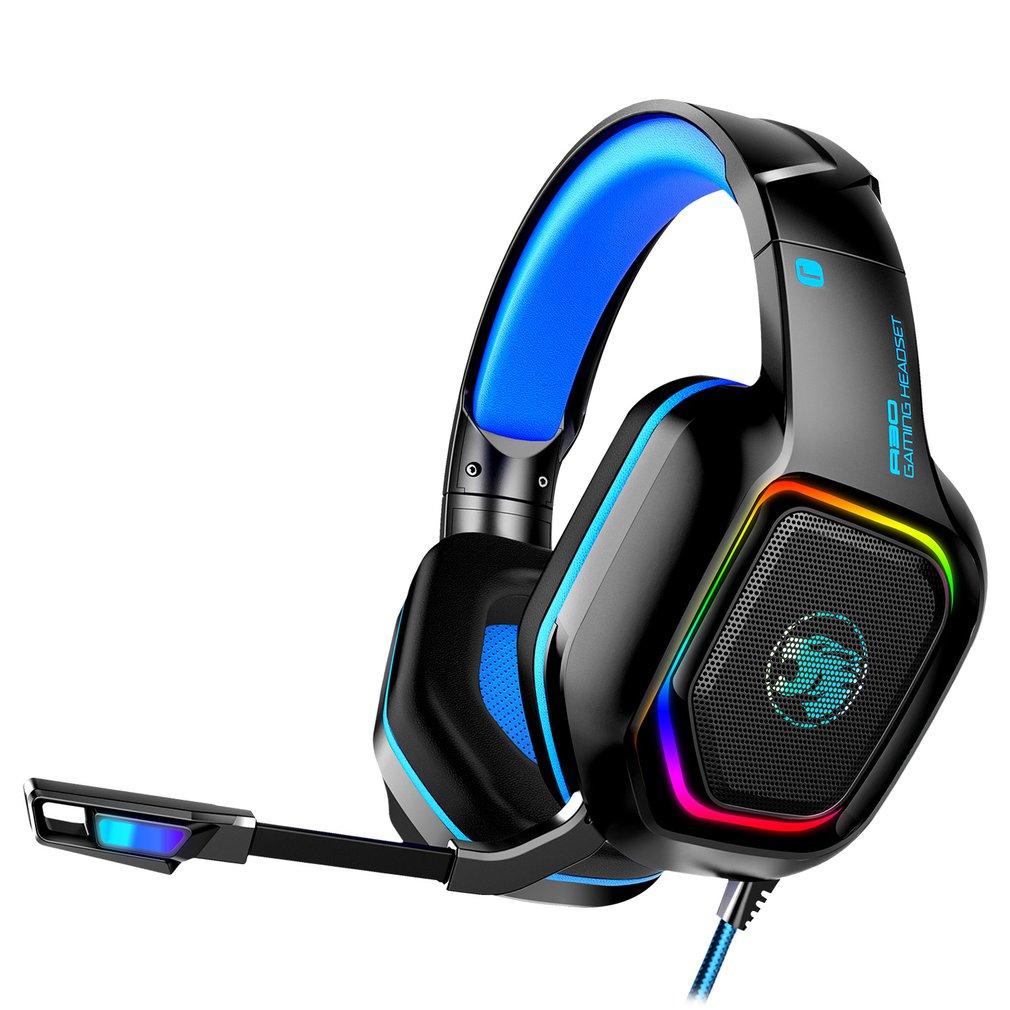 A30 Tai Nghe Tai Nghe RGB LED Game Tai Nghe Có Micro Bass Stereo Haedphone Cho Máy Tính Điện Thoại Máy Tính Game Thủ