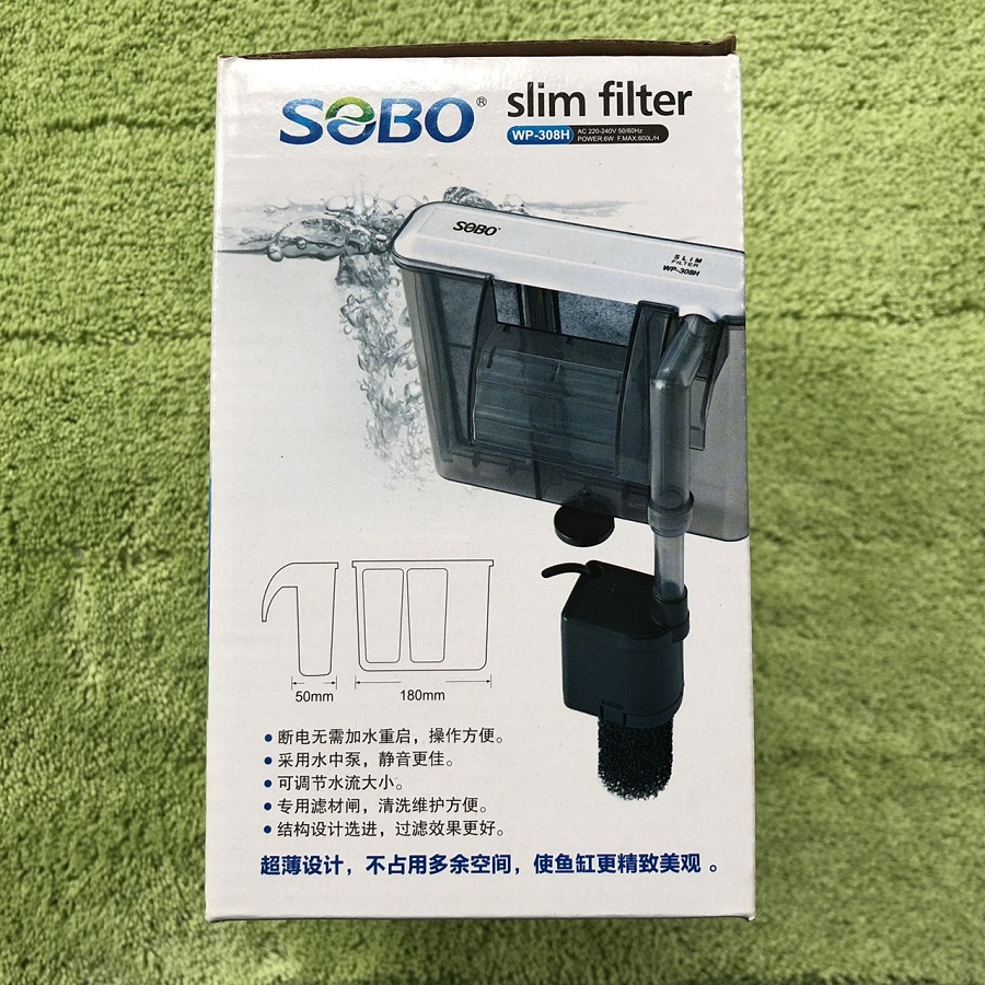 Máy lọc thác nước bể cá SOBO WP-308H (6W, 600L/H)