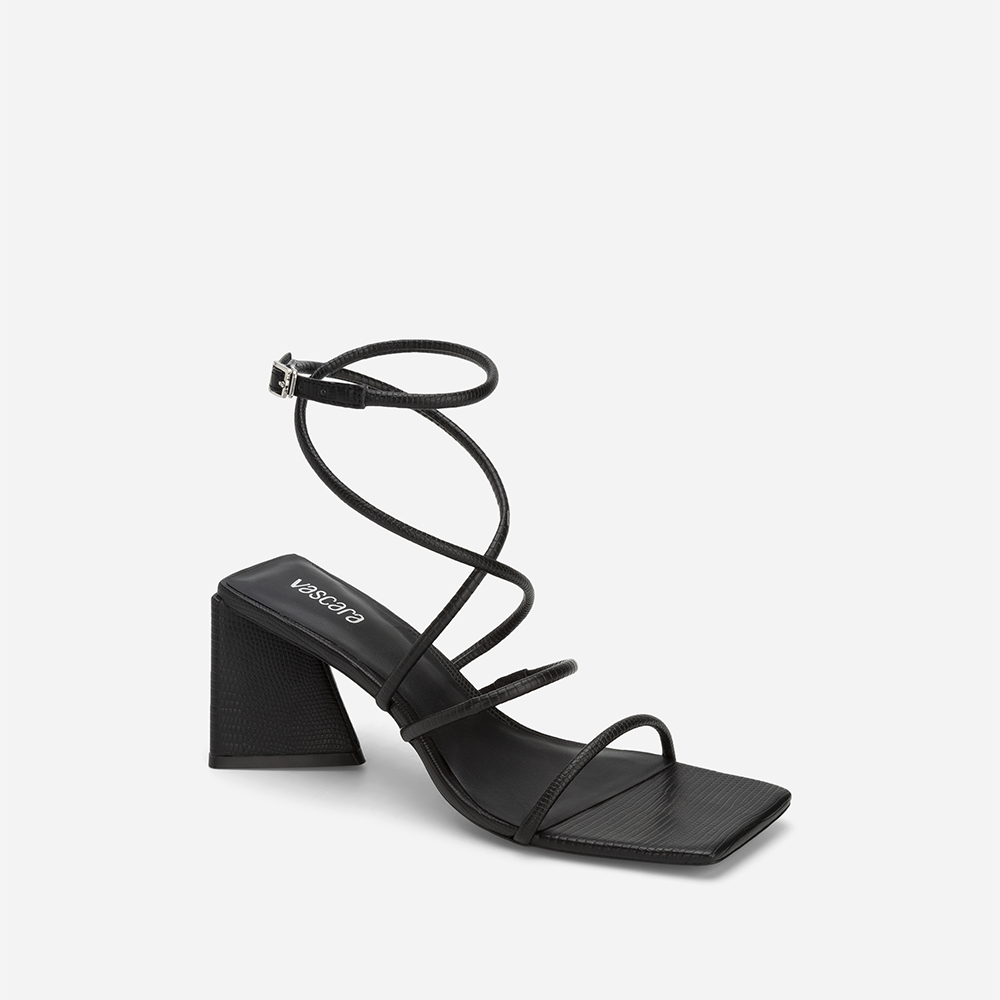 Vascara Sandal Ankle Strap Gót Trụ Vân Kì Đà - SDN 0738