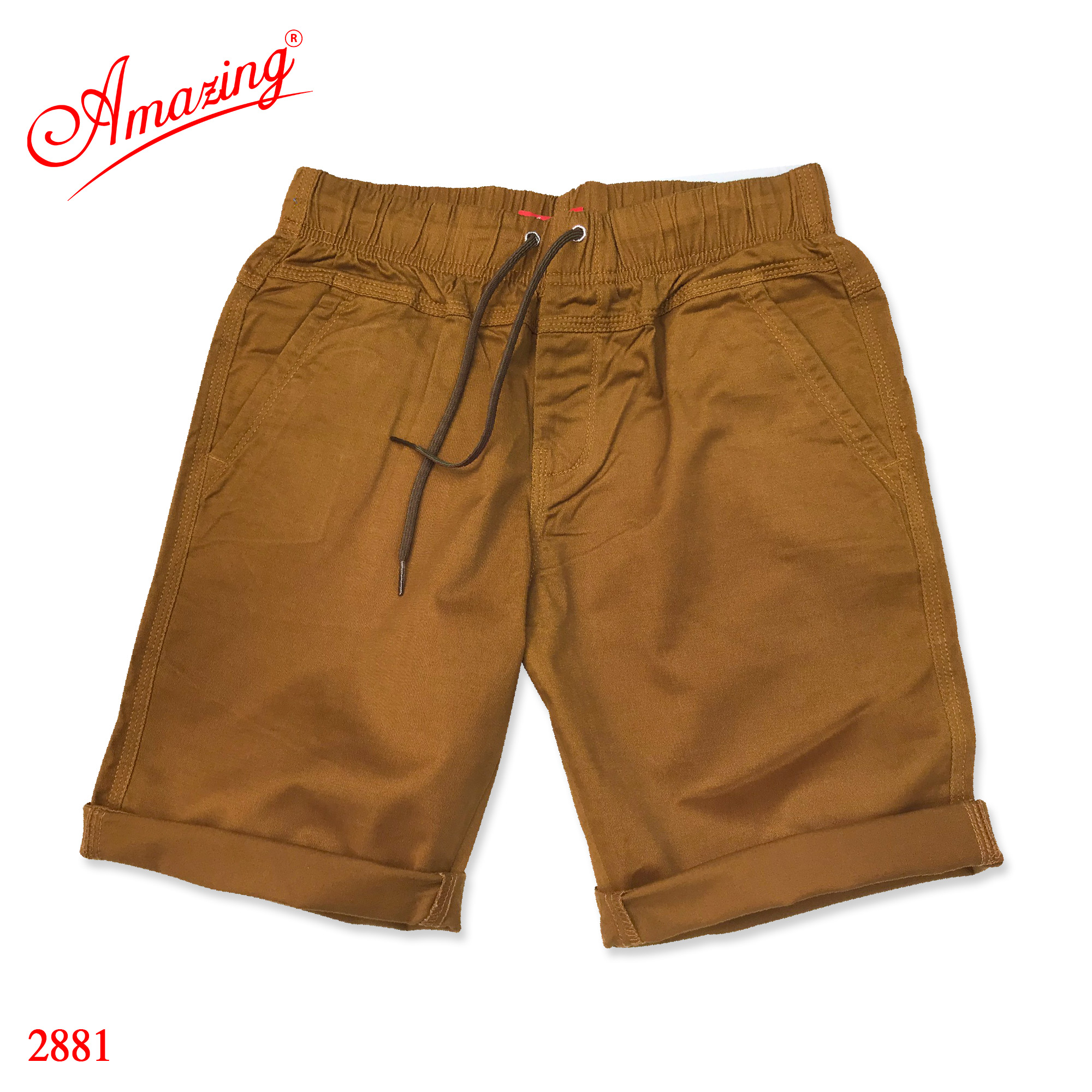 Quần sọt nam thương hiêu Amazing, phong cách thể thao, short kaki lưng thun unisex, có big size