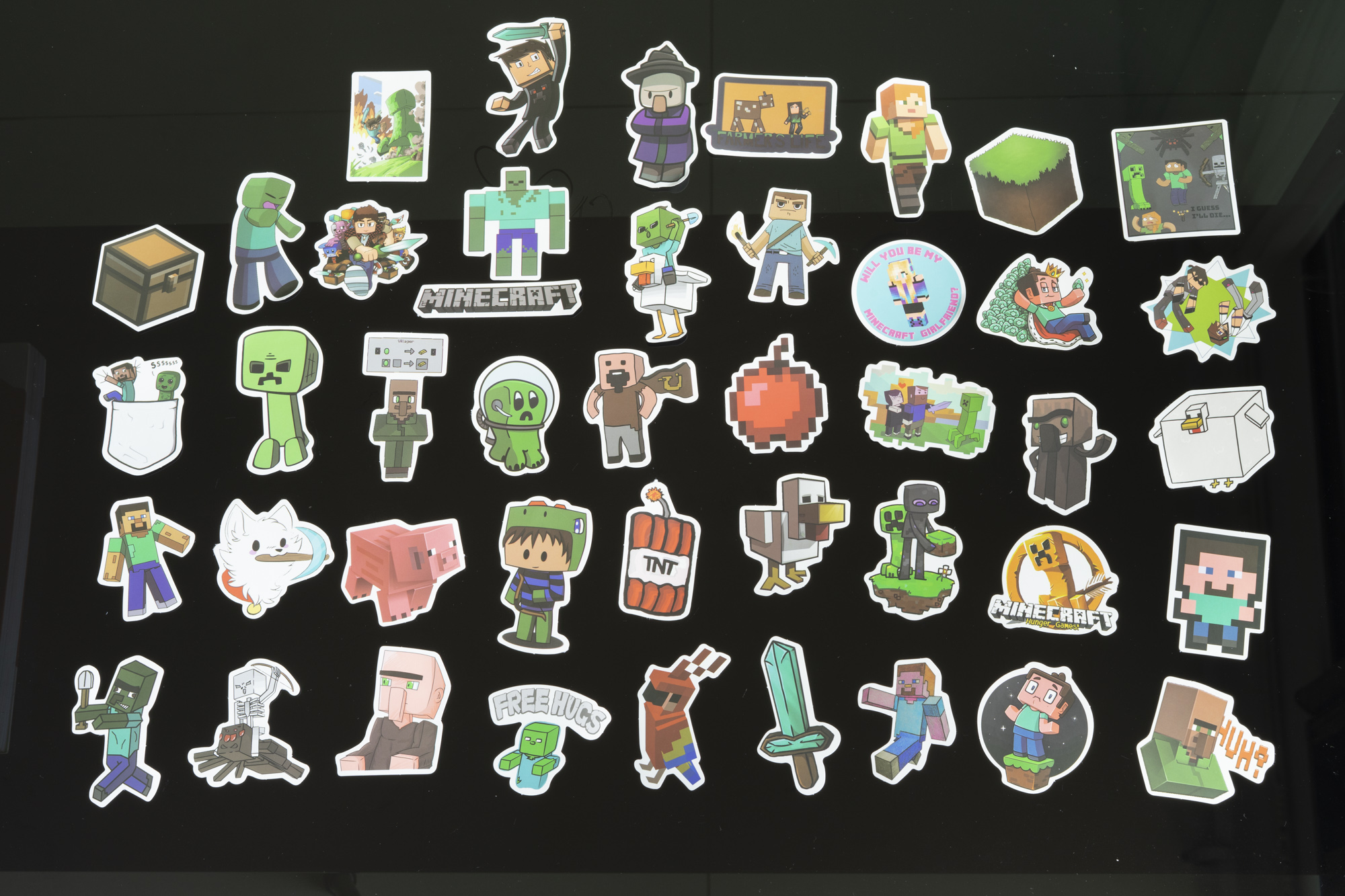 Sticker chủ đề Minecraft, 1 bộ 20 sticker giao mẫu ngẫu nhiên, trang trí vali du lịch, laptop, mũ bảo hiểm, đàn guitar, ukelele, macbook điện thoại chống nước 100% lâu phai