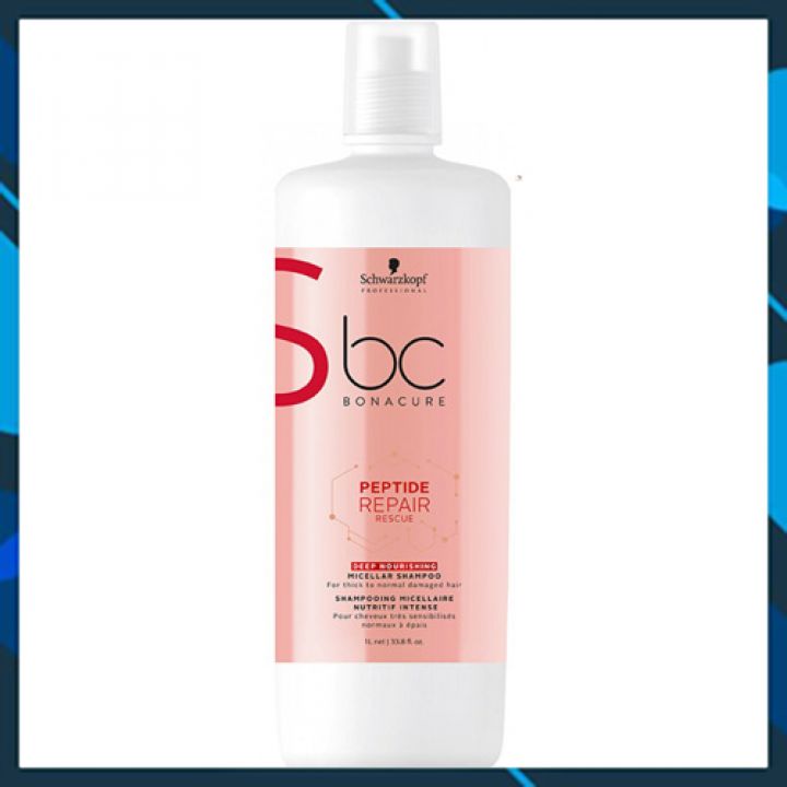 Schwarzkopf BC Bonacure Peptide Rescure Repair phục hồi tóc hư tổn theo cấp độ 1000ml - Chính hãng Đức