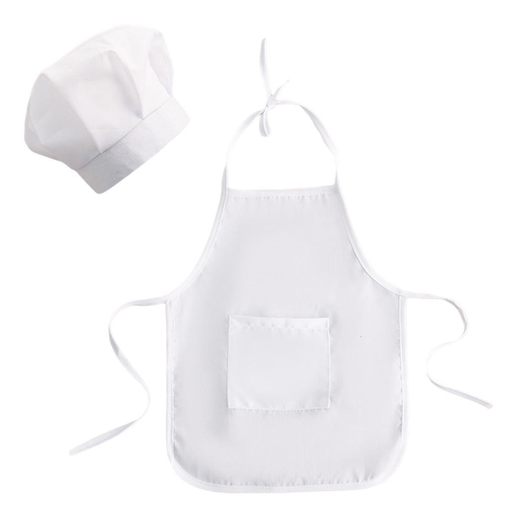 Cotton Baby Newborn Photography Prop Pretend Chef Apron Set