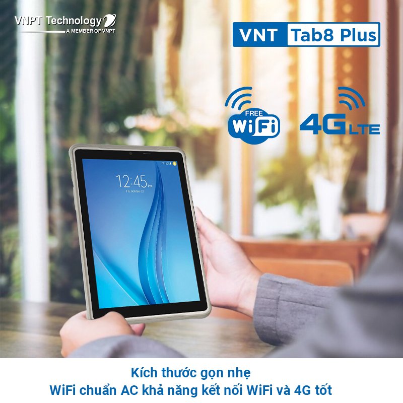 Máy tính bảng VNPT Technology VNT Tab8 Plus 8 Inch Android 11 RAM 4GB - Hàng chính hãng
