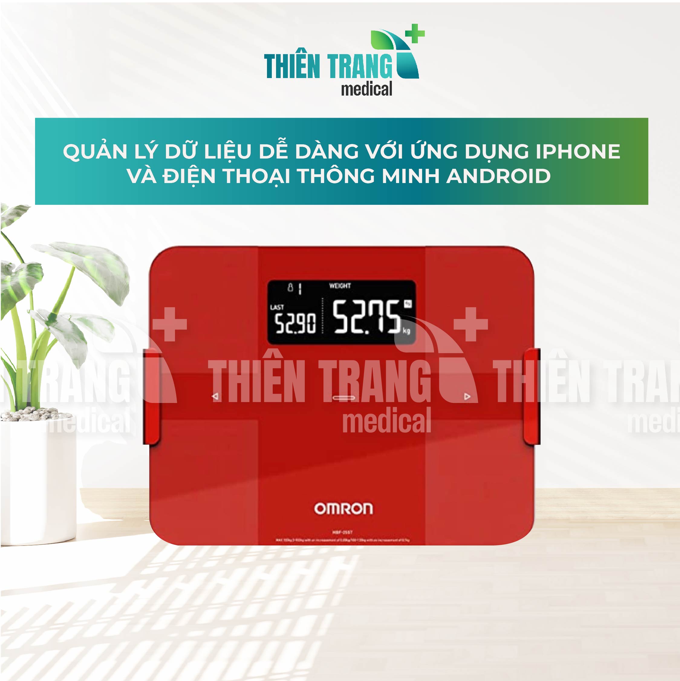 Máy đo thành phần, phân tích lượng mỡ cơ thể OMRON HBF-255TThiên Trang Medical