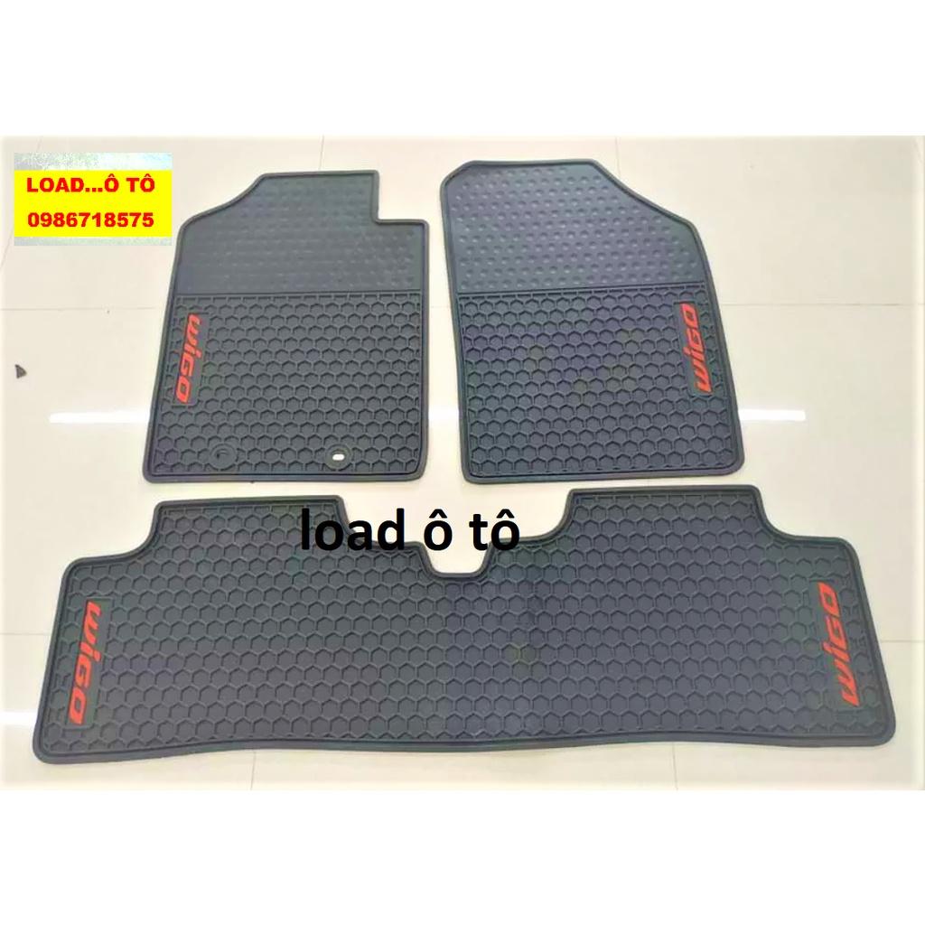 Thảm Lót Sàn Cao Su Đúc Xe Toyota WIGO 2022-2018 Mẫu Tổ Ong Cao Cấp