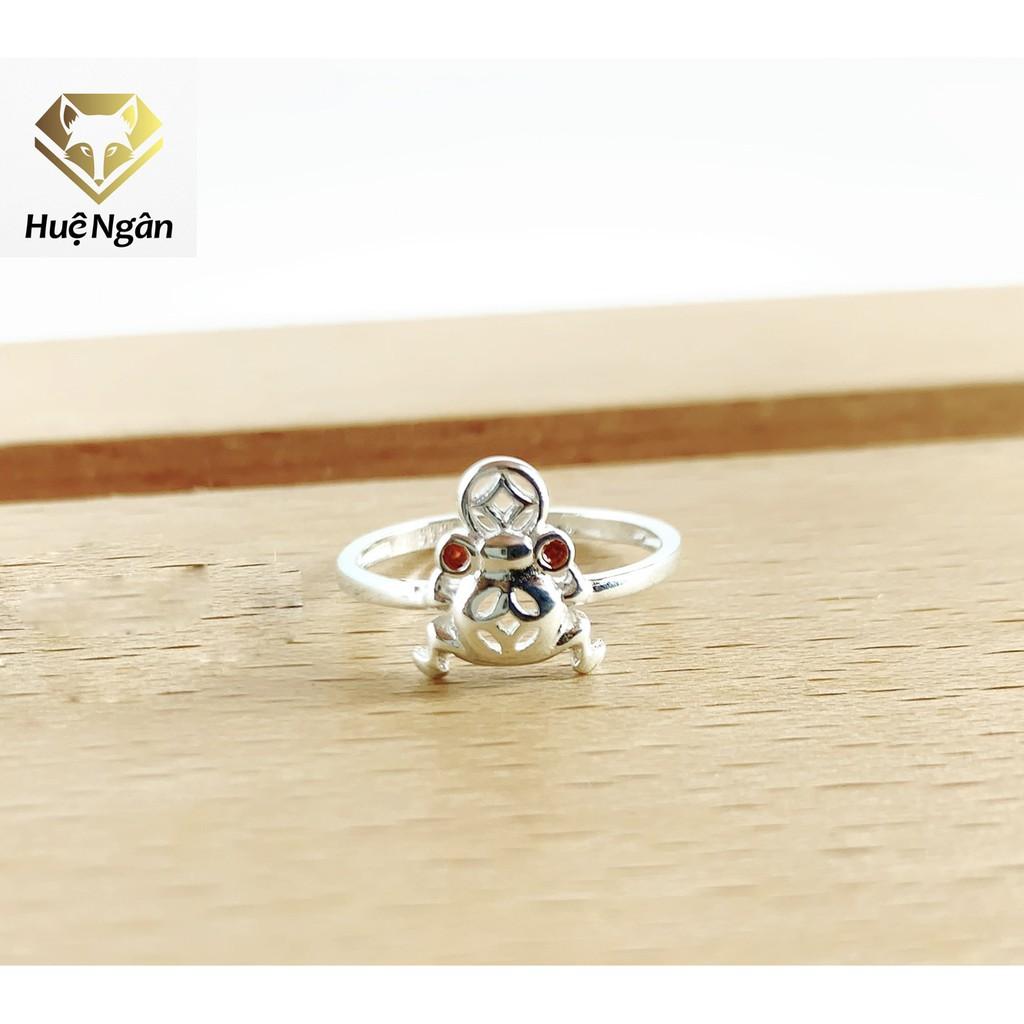 Nhẫn bạc Ý 925 Huệ Ngân - Cóc Thần Tài RYR140068
