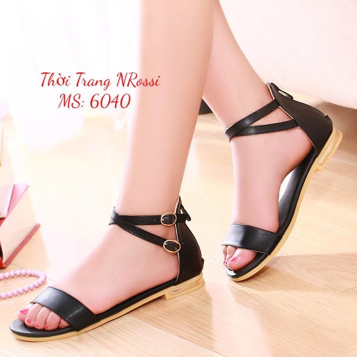 Giày sandal đế bằng nữ big size 40 41 42 43 44