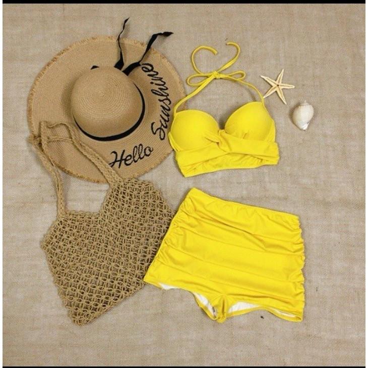Bikini lưng cao, áo croptop kín đáo VATIXA BKN31