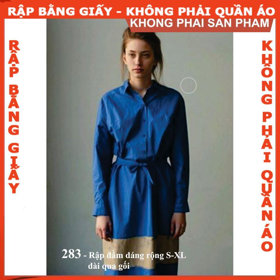 Rập giấy A0 đầm nữ mã 286 (BẢN VẼ)