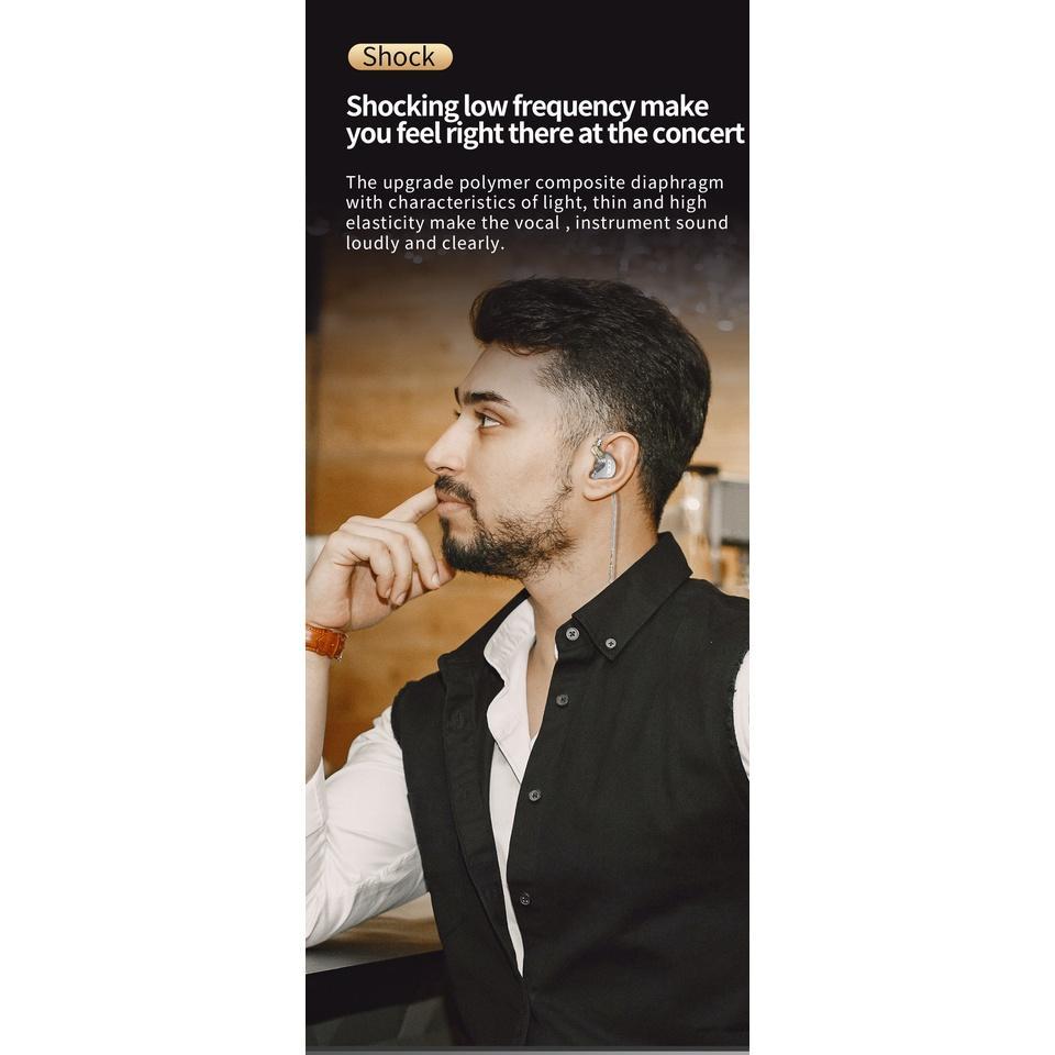 Tai nghe nhét tai có dây CCA CRA phong cách thể thao cao cấp