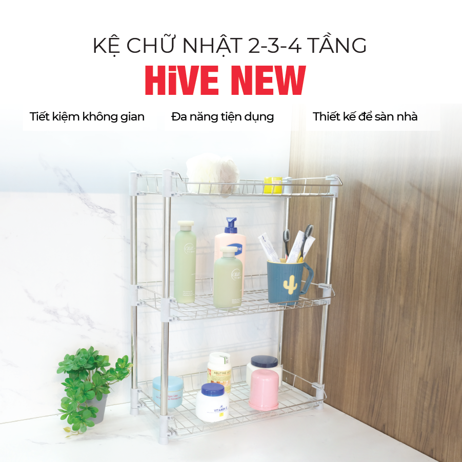 Kệ Hình Chữ Nhật 2/3/4 Tầng Cao Cấp