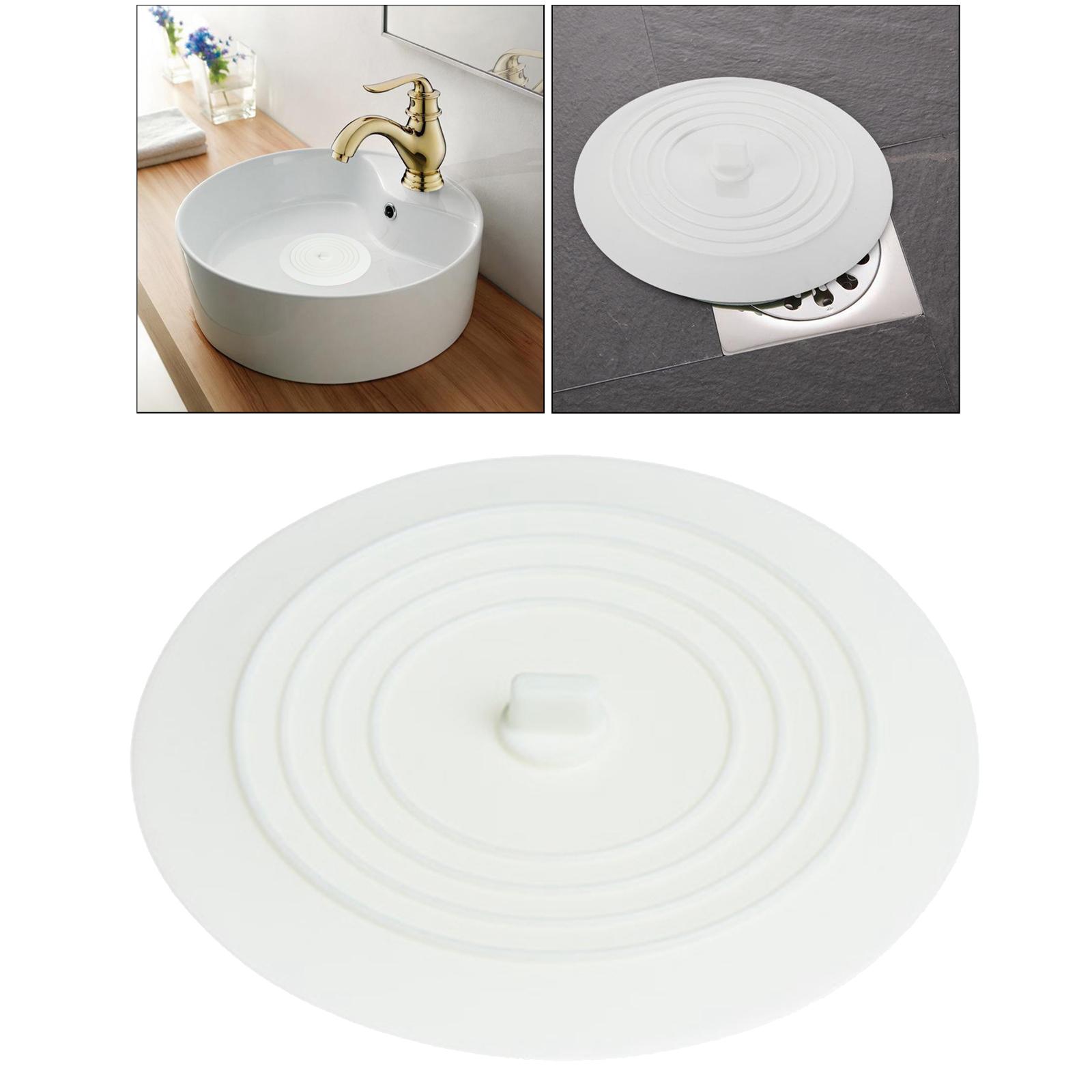 Silicone Tub Stopper Bathtub Drain Stopper Sealing Sink Stopper White