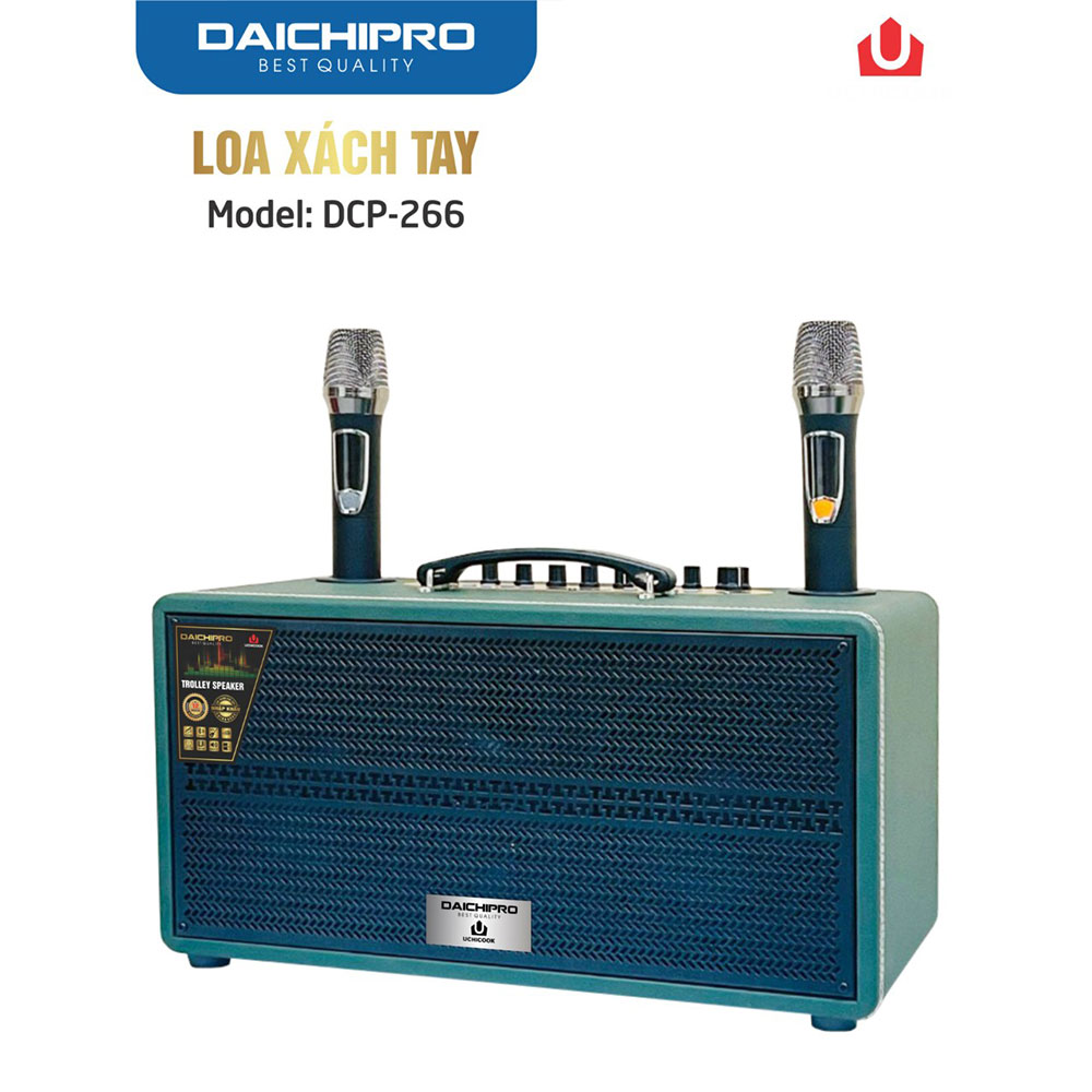 Loa Karaoke Xách Tay Daichipro DCP 266, Công Nghệ Nhật Bản, Âm Thanh Sắc Nét, Tự Tin Ca Hát- Hàng Chính Hãng