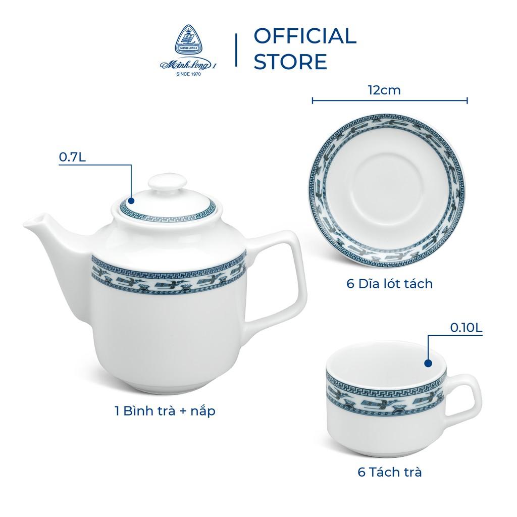 Bộ trà cao cấp Minh Long 0.7 L - Jasmine - Chim Lạc