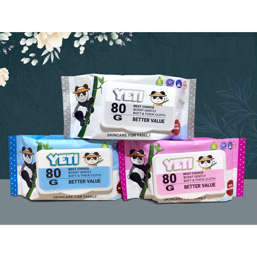 Khăn ướt 80gr/80sheet mùi nhẹ/không mùi - an toàn cho bé - Hàng loại 1