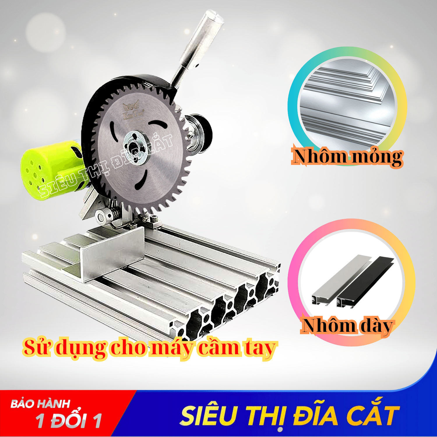 Lưỡi Cắt Nhôm Cao Cấp KINGTOM 100-40 Răng - Cắt Nhôm Siêu Mịn