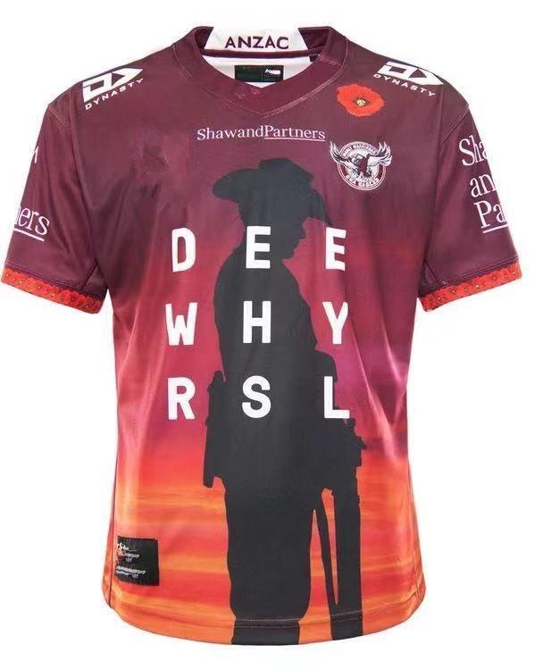 2019-2020 - 2021 Manly Sea Eagles Home / Bản địa / Anzac / Di sản / Nines Jersey - Kích thước nam: S -XXXL Color: 2019 Indigenous Size: S