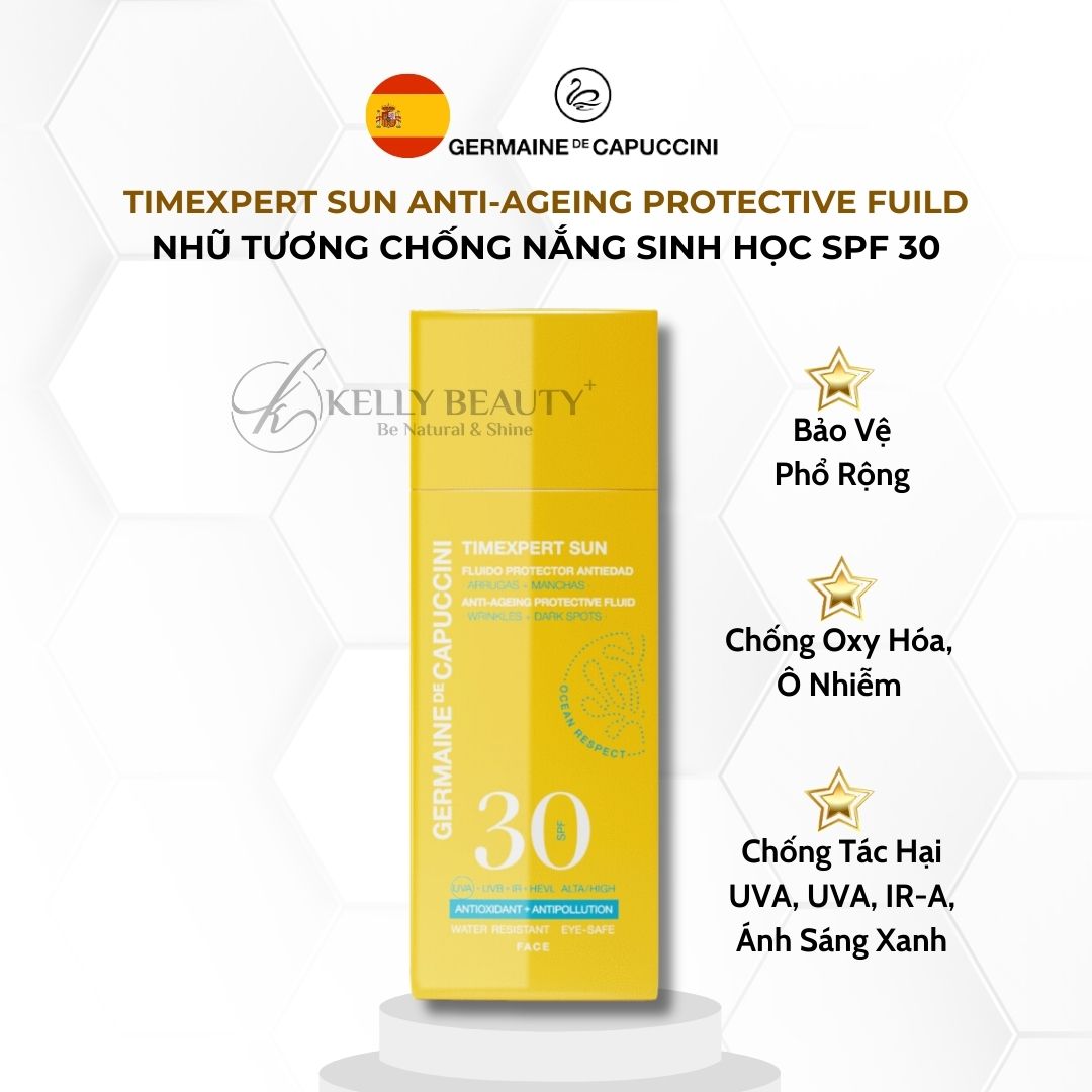 Nhũ Tương Chống Nắng Sinh Học Germaine Timexpert Sun Anti-Ageing Protective Fluid SPF 30 - Kelly Beauty