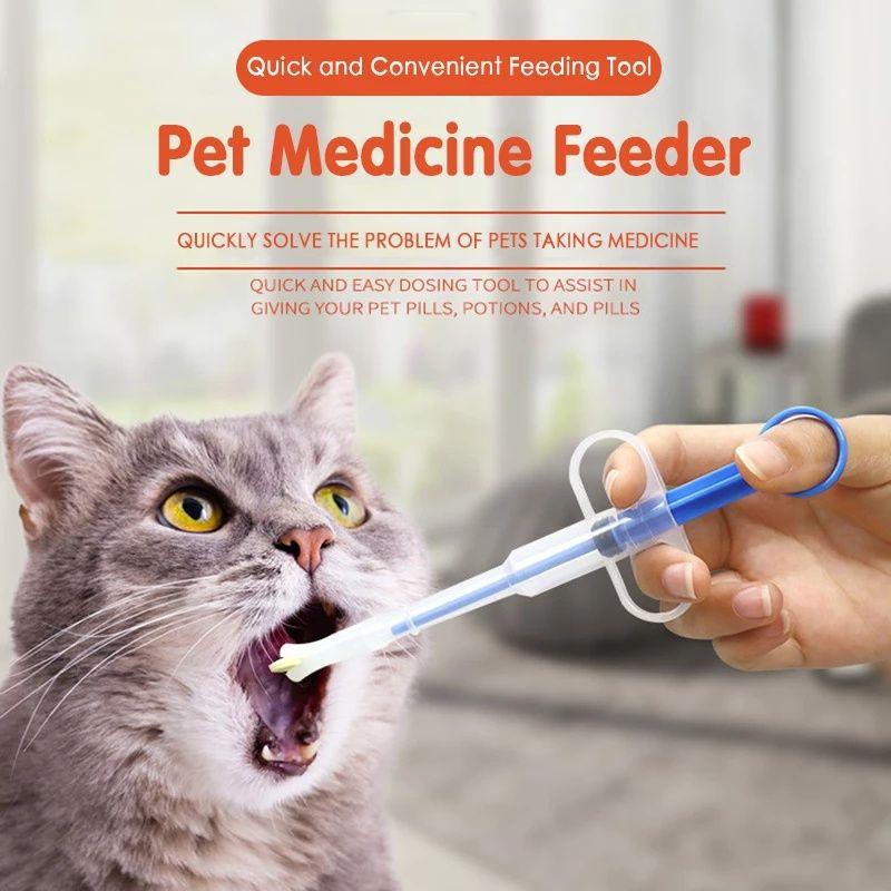 Ống bơm xi lanh hỗ trợ chó mèo uống thuốc - sữa - nước, dụng cụ cho chó mèo uống thuốc