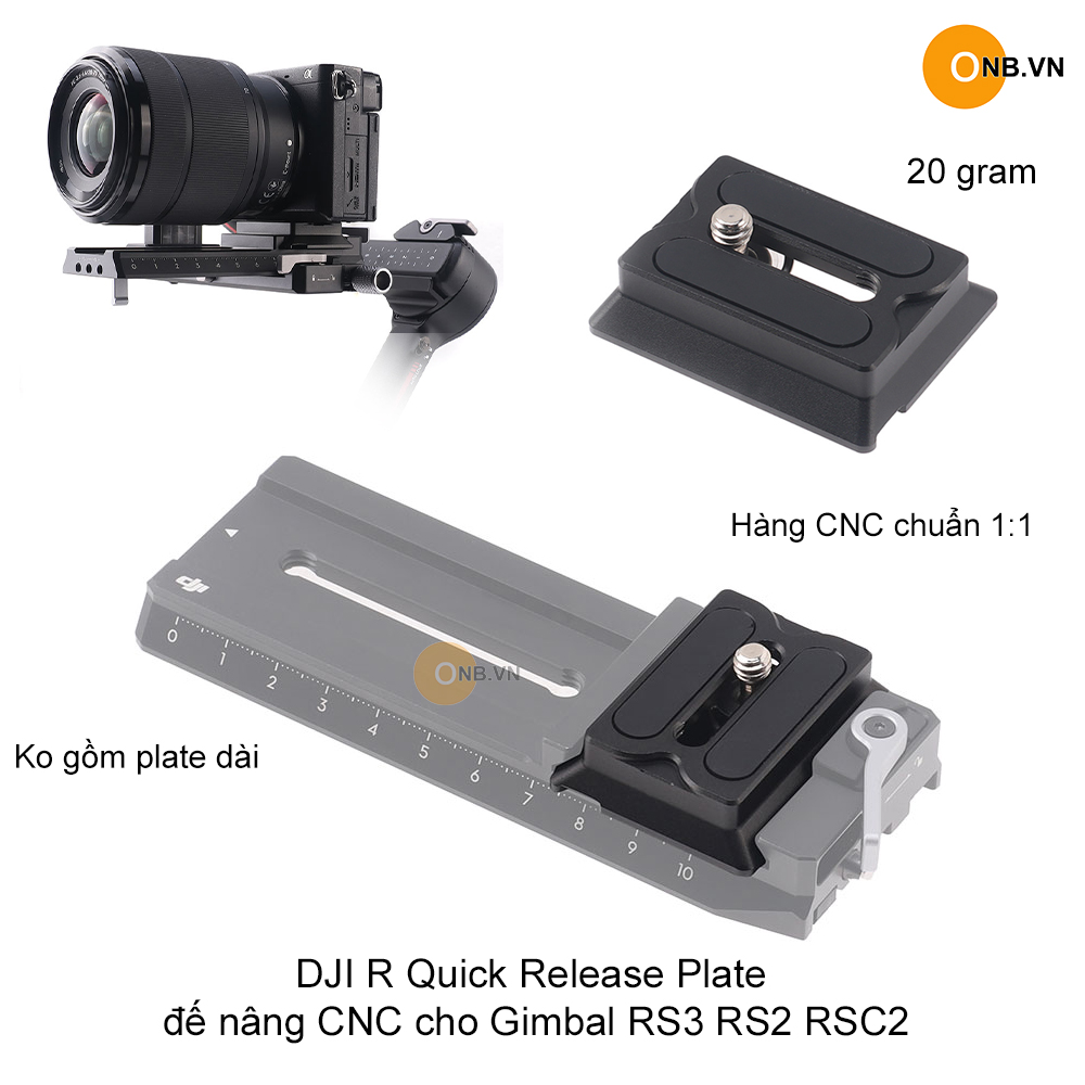 DJI R đế nâng Quick Plate hàng CNC Gimbal RS3 RS2 RSC2