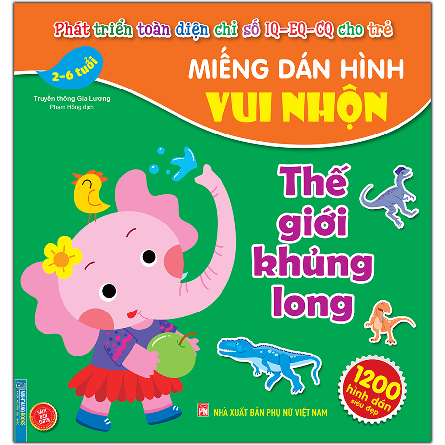 Miếng Dán Hình Vui Nhộn - Thế Giới Khủng Long (2-6 Tuổi)