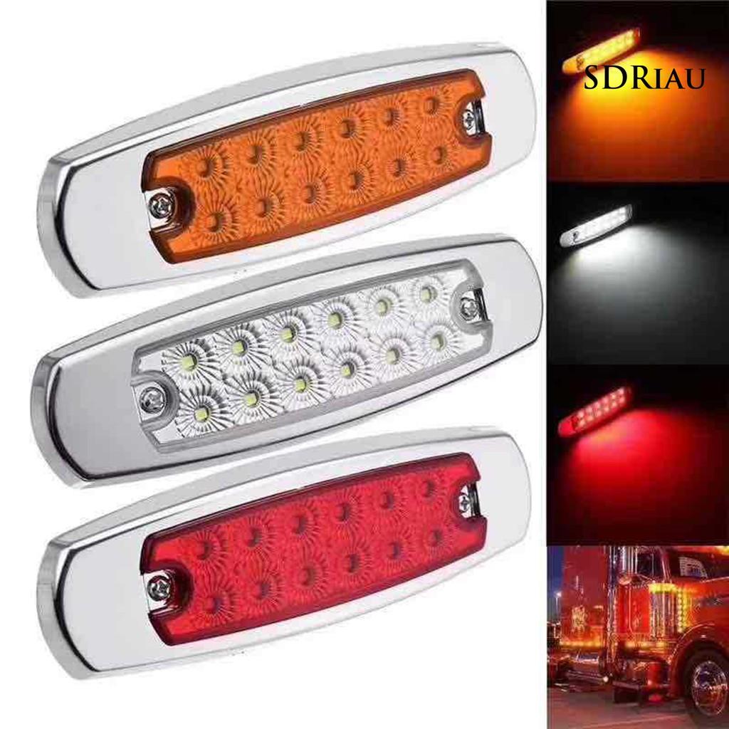 Set 2 Đèn Led Chống Nước Chống Bụi 24v / 12v 6000k Dành Cho Xe Hơi / Xe Tải