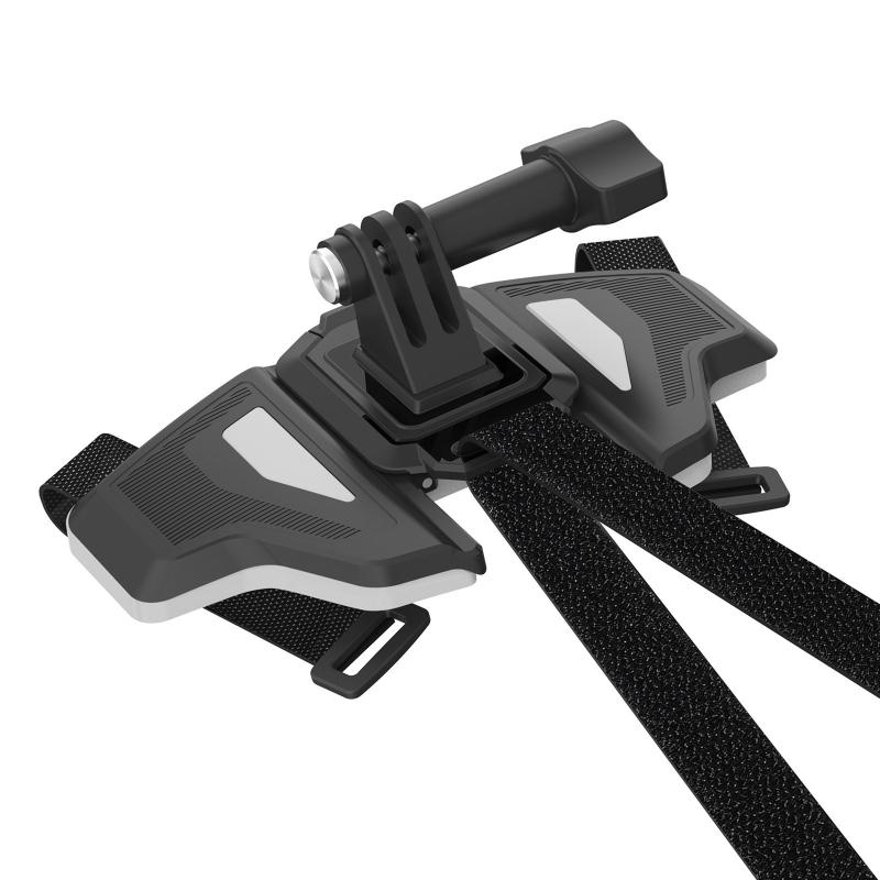 Mũ bảo hiểm xe máy phía trước cằm giá đỡ giá đỡ chân máy cho Go Pro Hero 8 7 5 Máy ảnh thể thao màu đen mũ bảo hiểm Chin đứng Axfy