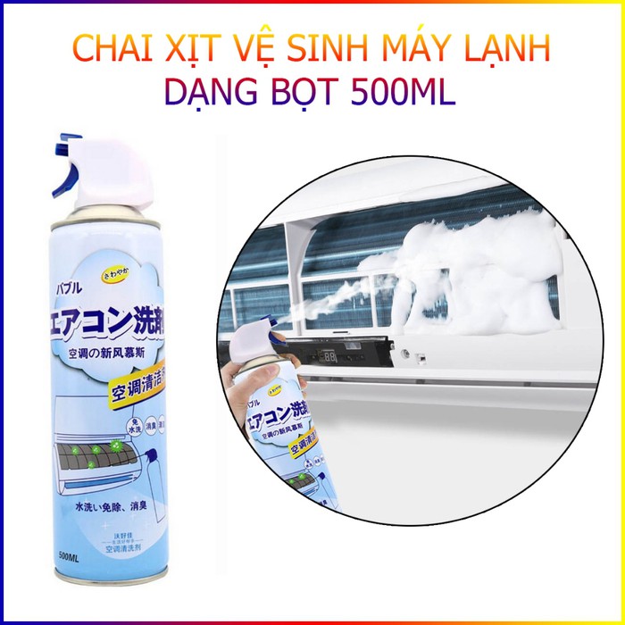 Chai Xịt Vệ Sinh Máy Lạnh, Điều Hòa Dạng Bọt 500Ml