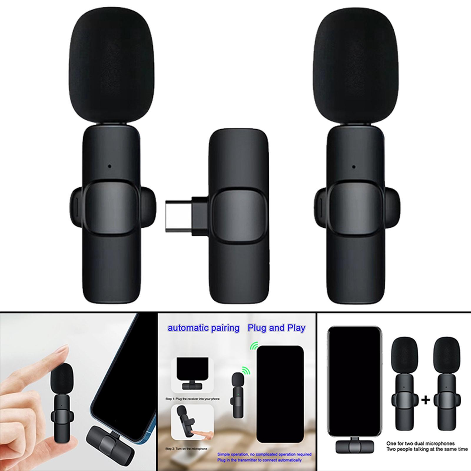 Wireless Lavalier Microphone for Smartphone Tablets Livestreaming
