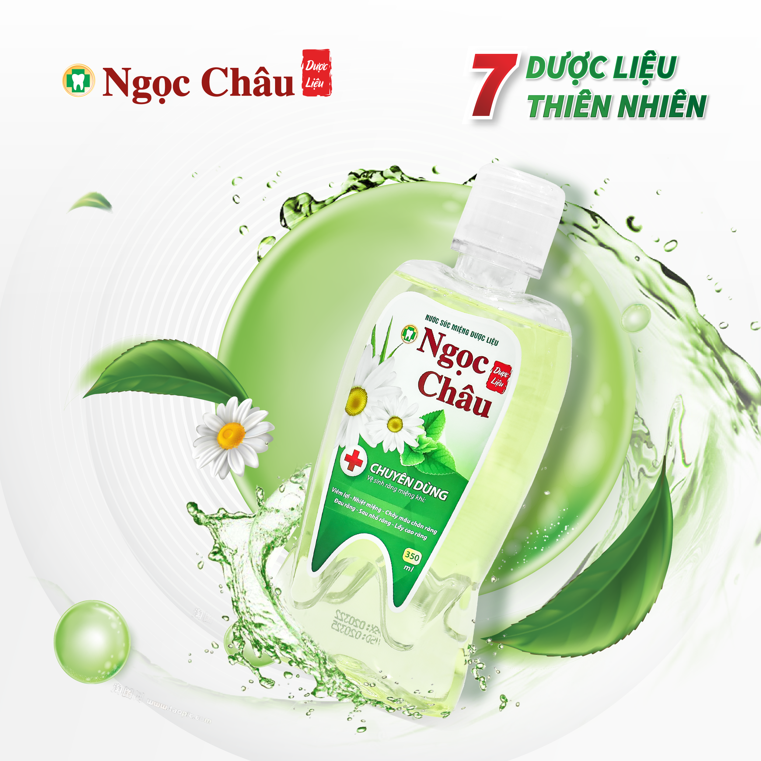 Nước súc miệng Dược liệu Ngọc Châu 125ml