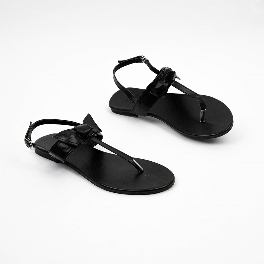 Giày Sandal Nữ MWC Đế Bệt Quai Kẹp Phối Nơ Xinh Xắn NASD- 2918