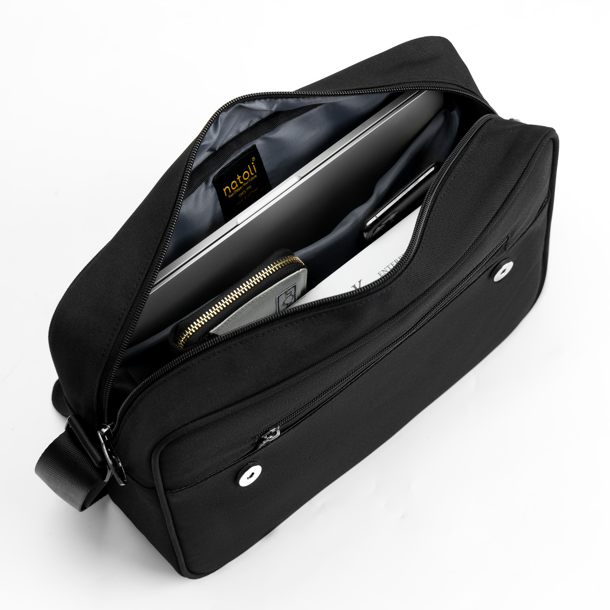 Túi đeo chéo nam nữ Casual Crossbag T2 chính hãng NATOLI đi làm đi học du lịch bản to chống nước cá tính