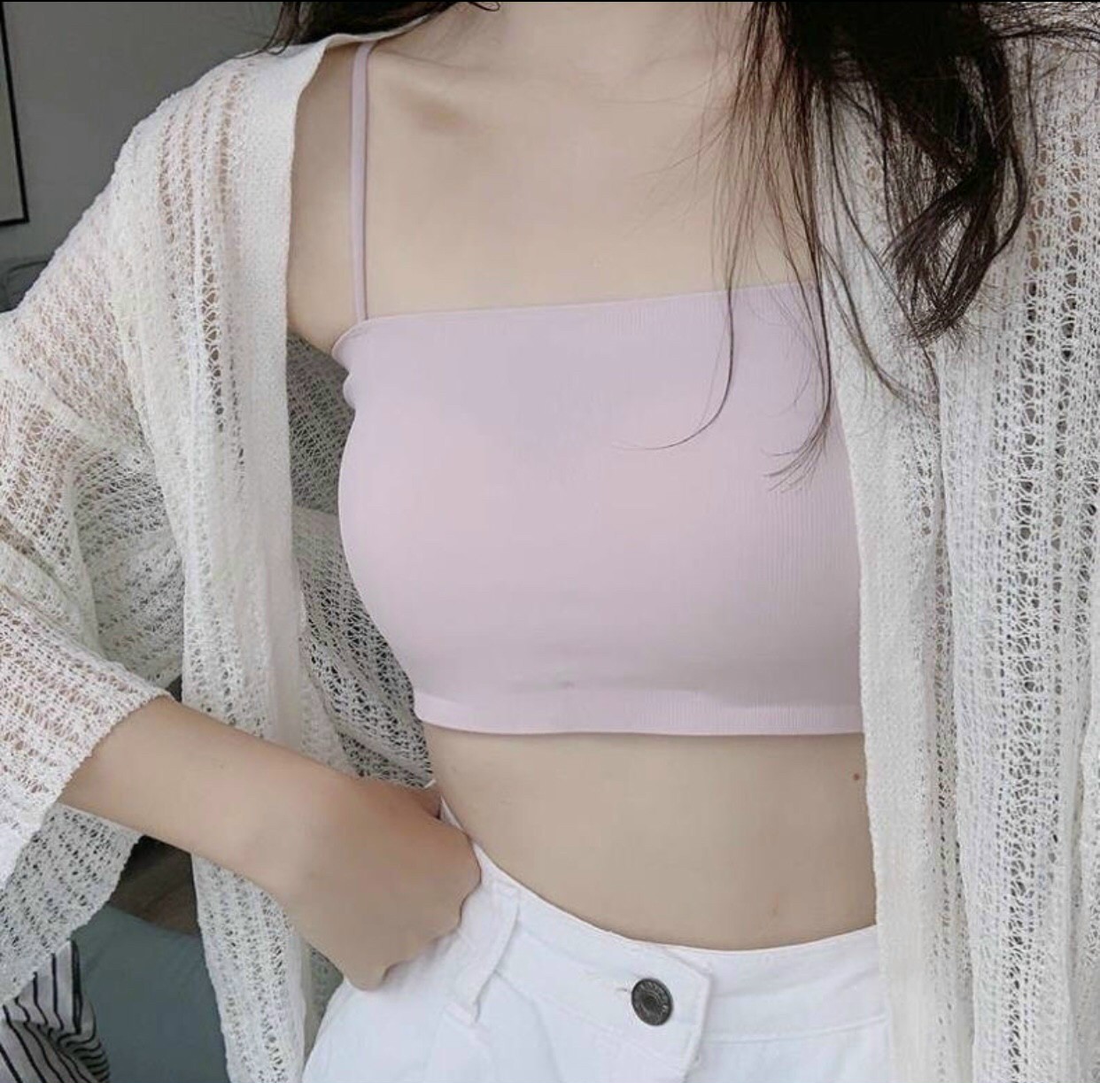 Bra su 2 dây mút mỏng chất vải su mặc cực mát SA8881