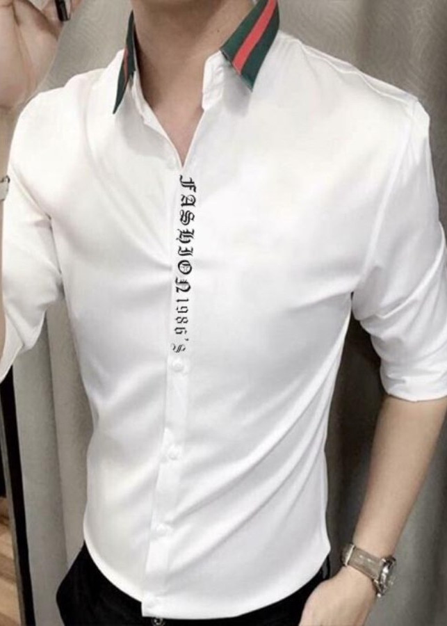 Áo Sơ Mi Lụa Màu Trắng MLT272678