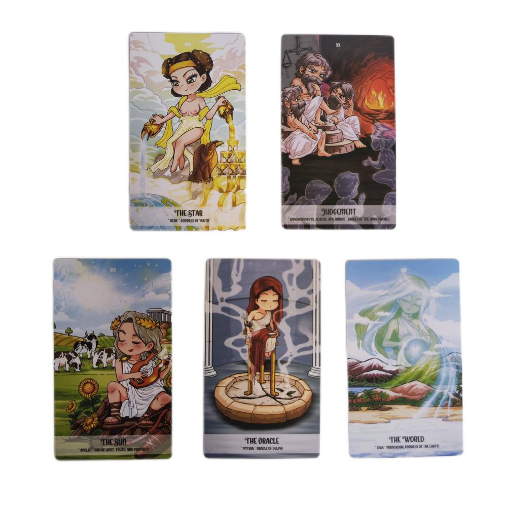 [Size Gốc] Bộ Bài Pythia Tarot 78 Lá Bài 7x12 Cm Tặng Đá Thanh Tẩy