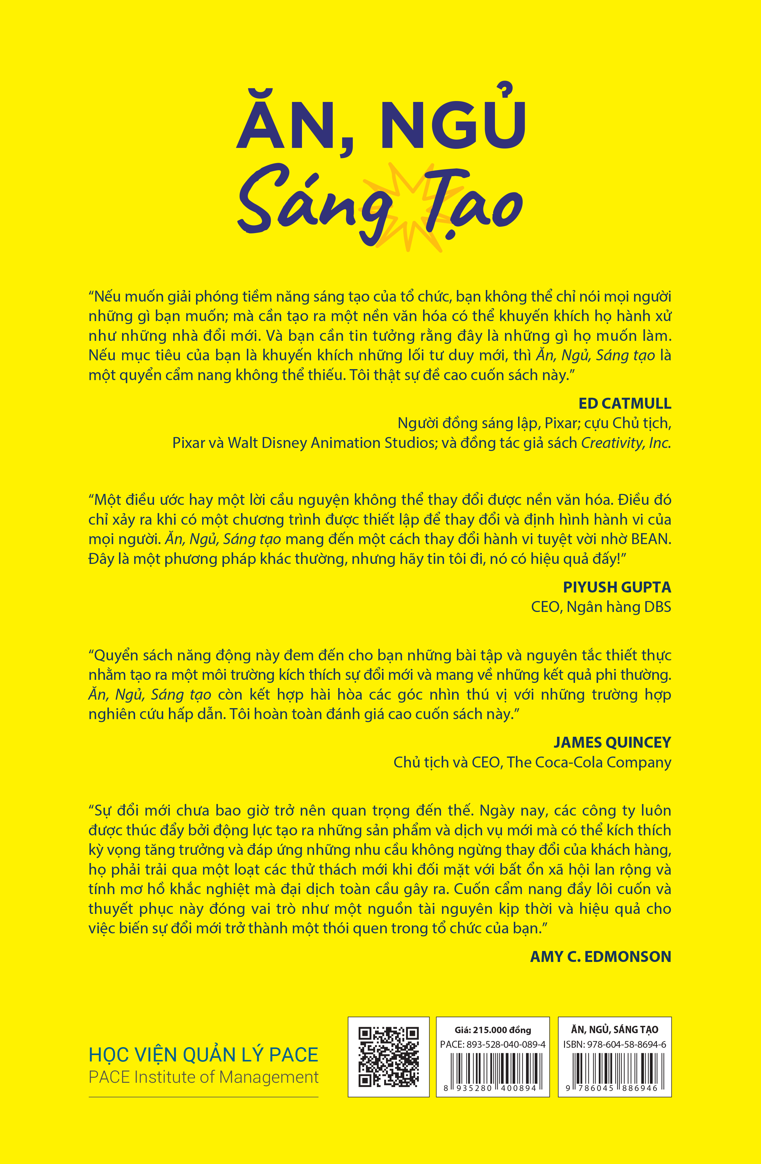 Sách PACE Books - Ăn, Ngủ, Sáng tạo - Scott D. Anthony, Paul Cobban, Natalie Painchaud, Andy Parker