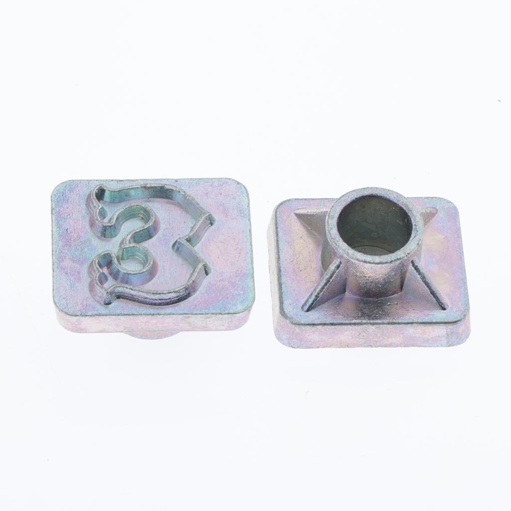 2 Sets Letter A-Z Number 0-8 Stamp Punch Set for Leather Crafts DIY Tools