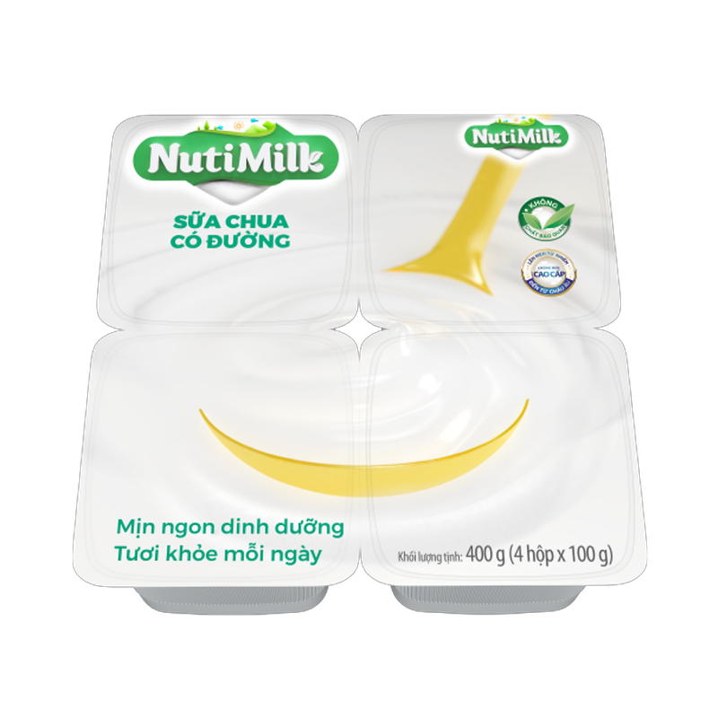 NutiMilk Thùng 48 Hộp Sữa chua Có Đường TU.NSCCDTI Nutifood